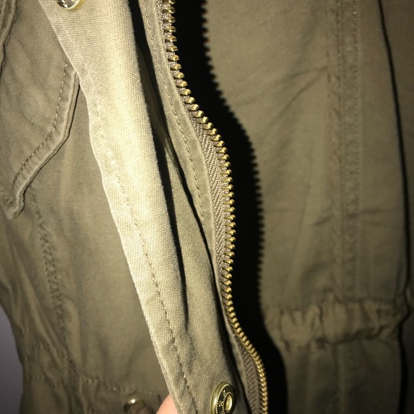 Khaki Green Military Utility Jacket - Picture 6 of 8